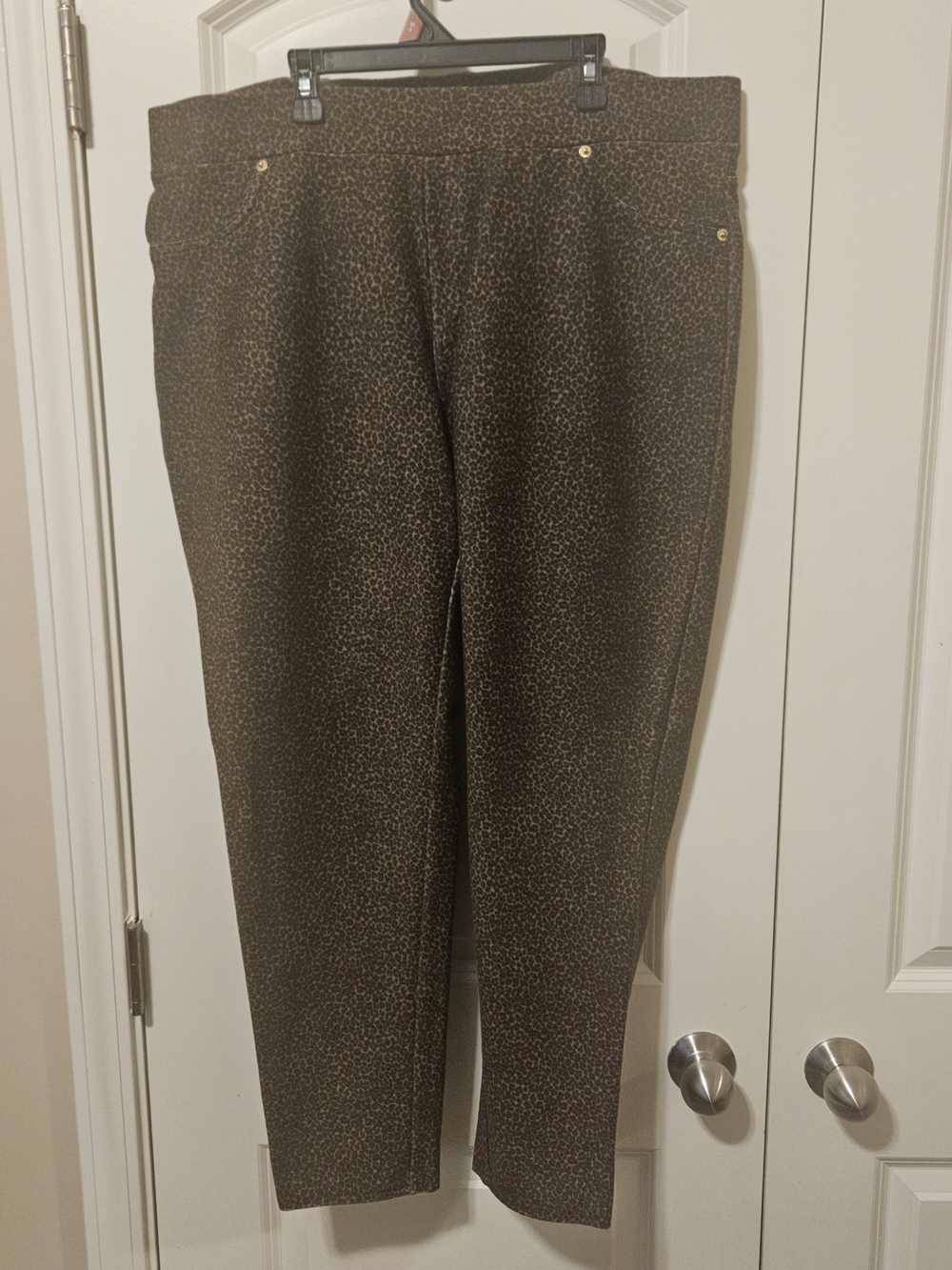 MICHAEL Michael Kors Brown Animal Printed Pull-On Trousers